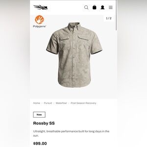 NEW Rossby Oak Shedhorn Short Sleeve Shirt NWT Men’s Medium